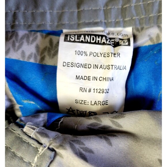 Island Haze Board Water Shorts Mens Large MultiColor Swim Trunks Surf VGC - Picture 7 of 11